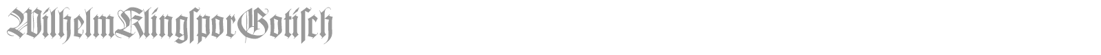 WilhelmKlingsporGotisch font preview